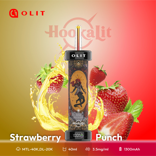 Hookah Lit 40000 Puffs 5% Nic 40ML 5Ct/Display