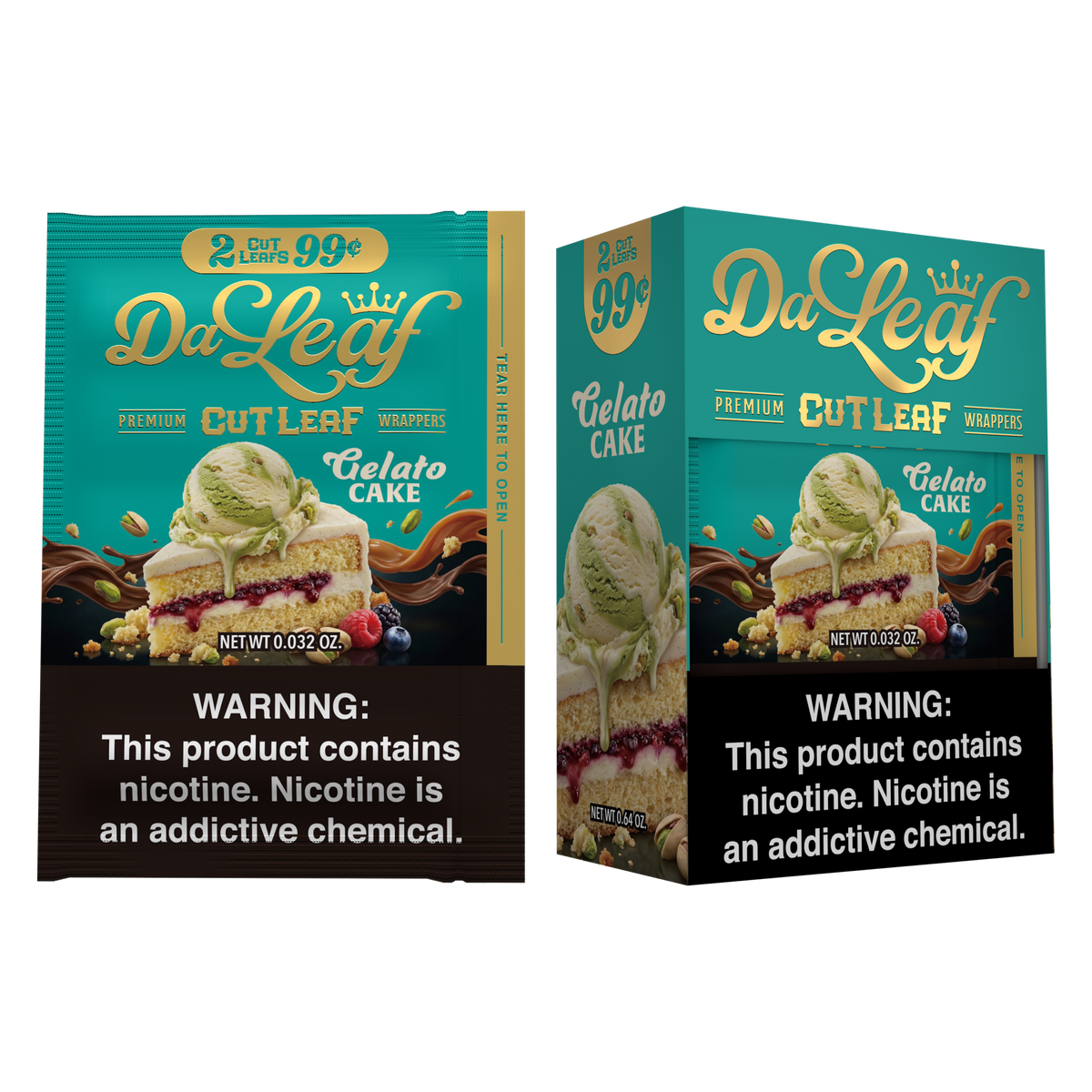 Da Leaf Natural Wraps (Pre-Priced $0.99) 2pk 20ct Display