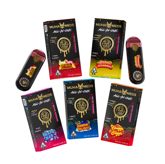 Muha Meds Disposable Device 3.5g 5CT Display Live Resin THC-P / Melted Diamond THC-A