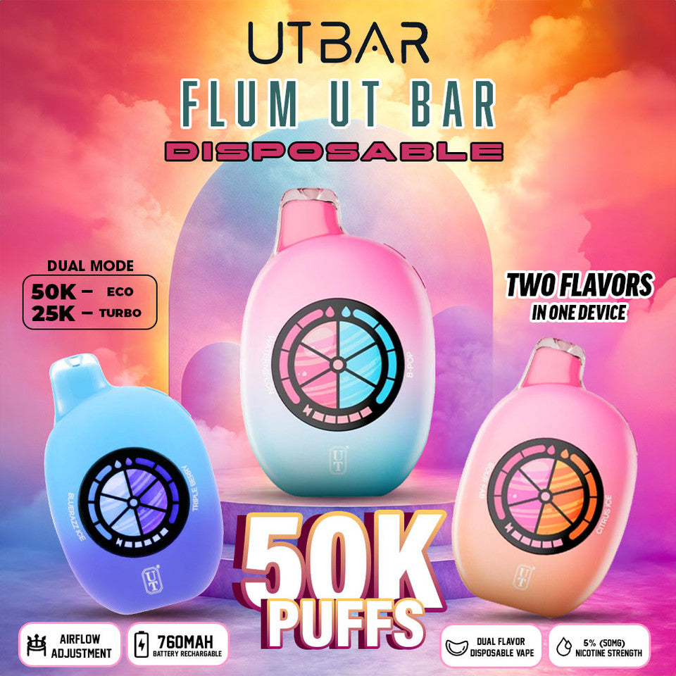 UT Bar 50000 Puffs 5% 18ML 5CT/Display