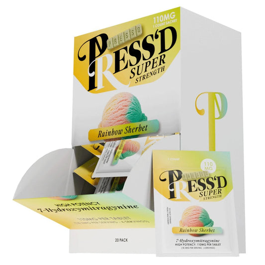 Press'd Super Strength 7-OH 110mg 1pk 20ct display