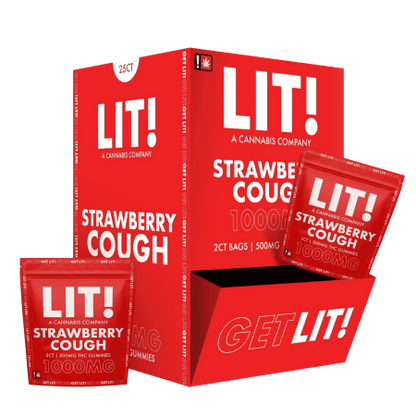 Diamond Lit 2CT Bags/ 500MG Per Gummy THC-A Gummies