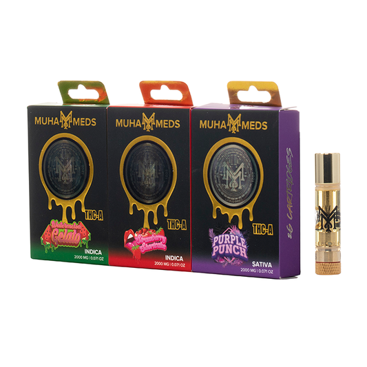 Muha Meds THC-A / THC-P 2 Gram Cartridge 5CT Display