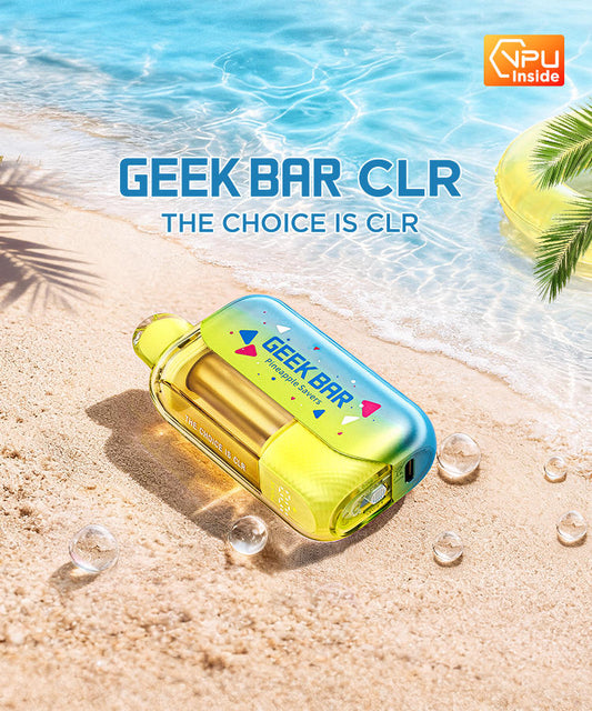 Geek Bar Clr 50000 Puffs 5% Nic 17ML  Disposable 5CT/Display