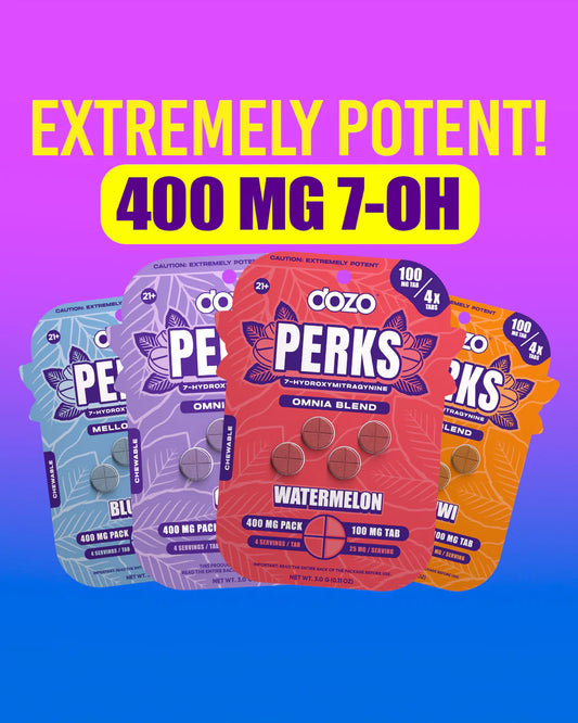 Dozo Perks 400mg 4Pk/5CT Display