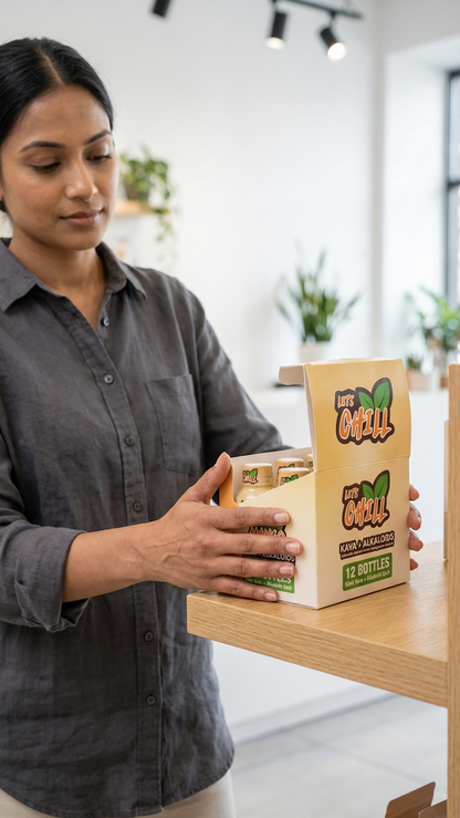 Lets Chill Cava Shots Display Of 12